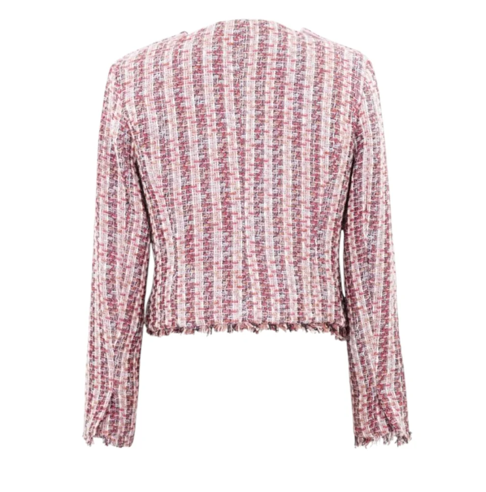 Ramy Brook Women's‎ Blazer Esther Tweed Glitter Metallic Double Breasted Small